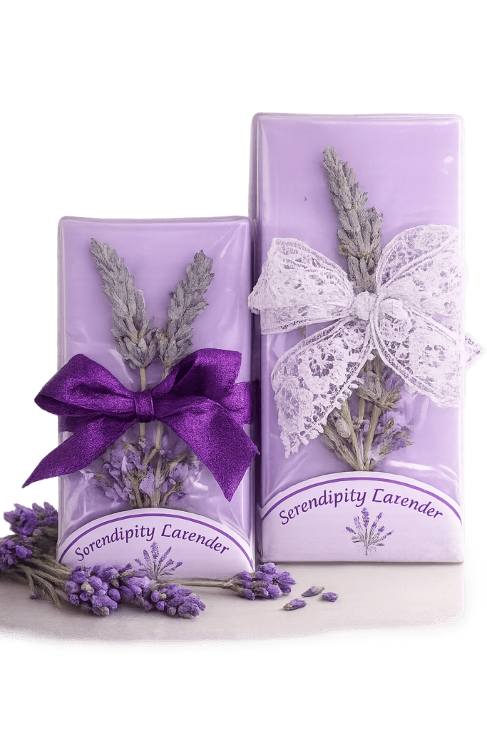 Gift-Wrapped Lavender Soap
