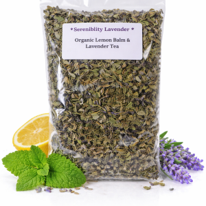Organic Lemon Balm & Lavender Herbal Tea – Calming Blend